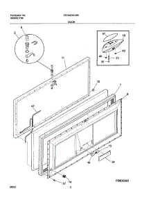 03 - Door parts for Frigidaire Freezer FFC09C6CW0 from AppliancePartsPros.com