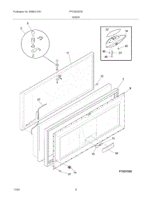 03 - Door parts for Frigidaire Freezer FFC09C6CW3 from AppliancePartsPros.com