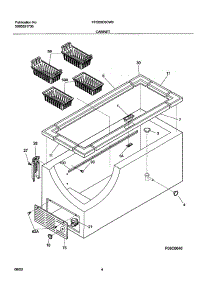 05 - Cabinet parts for Frigidaire Freezer FFC09C6CW0 from AppliancePartsPros.com