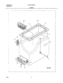 05 - Cabinet parts for Frigidaire Freezer FFC09M2AW1 from AppliancePartsPros.com