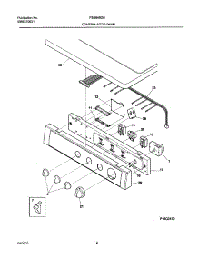 07 - Control Panel parts for Frigidaire Dryer FSG849GHS1 from AppliancePartsPros.com