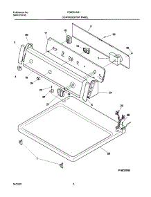 07 - Control Panel parts for Frigidaire Dryer FGR231AS1 from AppliancePartsPros.com