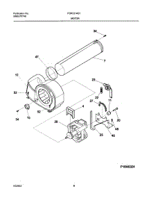 09 - Motor,Blower parts for Frigidaire Dryer FGR231AS1 from AppliancePartsPros.com