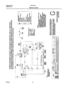 12 - 134101700 Wiring Diagram parts for Frigidaire Dryer FGR231AS1 from AppliancePartsPros.com