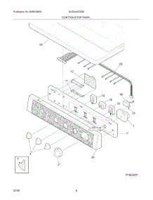 07 - Controls / Top Panel parts for Frigidaire Dryer GLEQ442CES0 from AppliancePartsPros.com