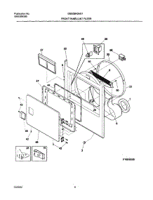 05 - Frnt Pnl,Door parts for Frigidaire Dryer GSGQ642AS1 from AppliancePartsPros.com