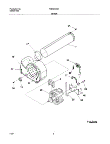 09 - Motor parts for Frigidaire Dryer FGR231AS2 from AppliancePartsPros.com