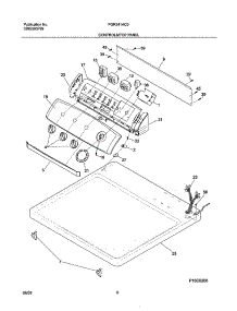 07 - Controls / Top Panel parts for Frigidaire Dryer FGR341AC0 from AppliancePartsPros.com