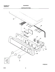 07 - Controls parts for Frigidaire Dryer FSG446RHS3 from AppliancePartsPros.com