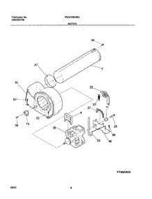 09 - Motor parts for Frigidaire Dryer FSG446RHS3 from AppliancePartsPros.com