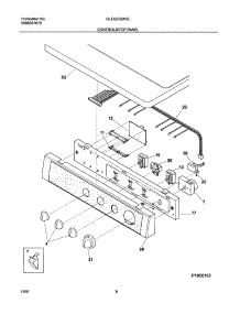 07 - Controls / Top Panel parts for Frigidaire Dryer GLEQ332AS2 from AppliancePartsPros.com