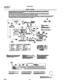 12 - Wiring Diagram parts for Frigidaire Dryer FSG446RHS3 from AppliancePartsPros.com