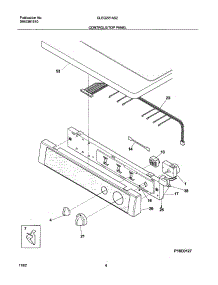 07 - Controls / Top Panel parts for Frigidaire Dryer GLEQ221AS2 from AppliancePartsPros.com