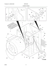 03 - Cabinet / Drum parts for Frigidaire Dryer GSER642DC0 from AppliancePartsPros.com