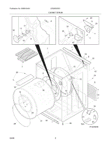 03 - Cabinet / Drum parts for Frigidaire Dryer LEQ6000ES1 from AppliancePartsPros.com