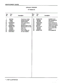 Upright Freezer Page 2 parts for Frigidaire Freezer 45059A from AppliancePartsPros.com