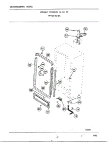 Upright Freezer 19 Cu. Ft. Page 3 parts for Frigidaire Freezer 49152-0A from AppliancePartsPros.com