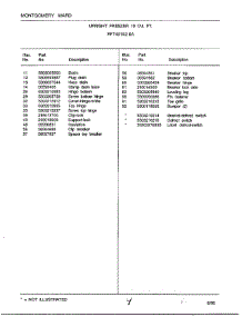 Upright Freezer 19 Cu. Ft. Page 4 parts for Frigidaire Freezer 49152-0A from AppliancePartsPros.com