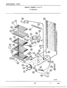 Upright Freezer 19 Cu. Ft. Page 5 parts for Frigidaire Freezer 49152-0A from AppliancePartsPros.com