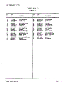 Freezer 13 Cubic Feet Page 2 parts for Frigidaire Freezer 43251-0B from AppliancePartsPros.com