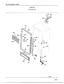 Freezer 13 Cubic Feet Page 3 parts for Frigidaire Freezer 43251-0B from AppliancePartsPros.com