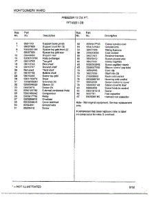 Freezer 13 Cubic Feet Page 6 parts for Frigidaire Freezer 43251-0B from AppliancePartsPros.com