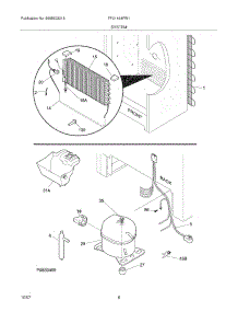 07 - System parts for Frigidaire Freezer FFU1464FW1 from AppliancePartsPros.com