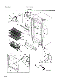 05 - Cabinet parts for Frigidaire Freezer FFU14FC6CW0 from AppliancePartsPros.com