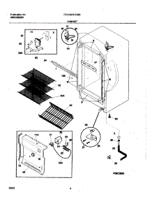 05 - Cabinet parts for Frigidaire Freezer FFU14FK1CW0 from AppliancePartsPros.com
