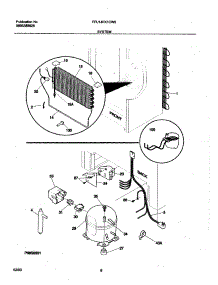 07 - System parts for Frigidaire Freezer FFU14FK1CW0 from AppliancePartsPros.com