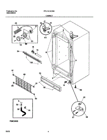 05 - Cabinet parts for Frigidaire Freezer FFU14C3CW0 from AppliancePartsPros.com