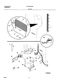 07 - System parts for Frigidaire Freezer FFU14FC6CW1 from AppliancePartsPros.com