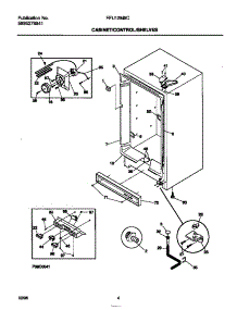 03 - Cabinet / Controls / Shelves parts for Frigidaire Freezer FFU12M5CW1 from AppliancePartsPros.com