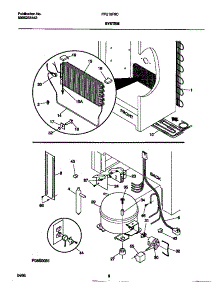 04 - System parts for Frigidaire Freezer FFU16F9CW0 from AppliancePartsPros.com