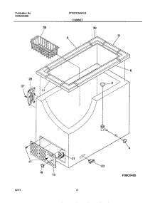 05 - Cabinet parts for Frigidaire Freezer FFC07C3AW2 from AppliancePartsPros.com