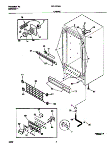 03 - Cabinet parts for Frigidaire Freezer FFU17D9GW0 from AppliancePartsPros.com