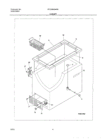 05 - Cabinet parts for Frigidaire Freezer FFC09M3AW0 from AppliancePartsPros.com