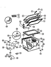 02 - Cabinet Exterior & Interior parts for Frigidaire Freezer FFC09M4AW1 from AppliancePartsPros.com