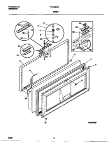 02 - Door parts for Frigidaire Freezer FFC09M5CW0 from AppliancePartsPros.com