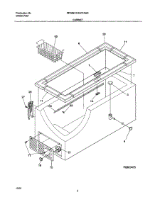 03 - Cabinet parts for Frigidaire Freezer FFC13C7AW0 from AppliancePartsPros.com