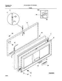 03 - Door parts for Frigidaire Freezer FFC15C4AW2 from AppliancePartsPros.com