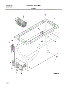 05 - Cabinet parts for Frigidaire Freezer FFC15C4AW2 from AppliancePartsPros.com