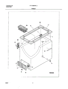 05 - Cabinet parts for Frigidaire Freezer FFC15M4AW1 from AppliancePartsPros.com