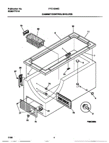 03 - Cabinet / Control / Shelves parts for Frigidaire Freezer FFC15M6CW1 from AppliancePartsPros.com