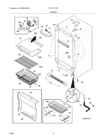 05 - Cabinet parts for Frigidaire Freezer FFU14F7HBC from AppliancePartsPros.com