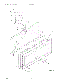 03 - Door parts for Frigidaire Freezer FFC15K0DW1 from AppliancePartsPros.com