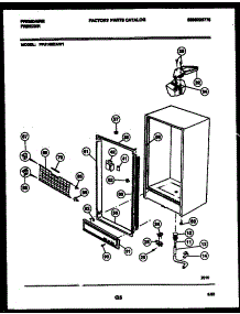 03 - Cabinet Parts parts for Frigidaire Freezer FFU14M7AW1 from AppliancePartsPros.com