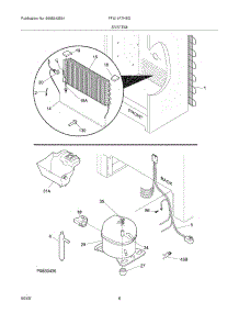 07 - System parts for Frigidaire Freezer FFU14F7HBD from AppliancePartsPros.com