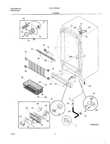 05 - Cabinet parts for Frigidaire Freezer FFU17D7HW3 from AppliancePartsPros.com