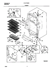 03 - Cabinet parts for Frigidaire Freezer FFU17F9GW3 from AppliancePartsPros.com